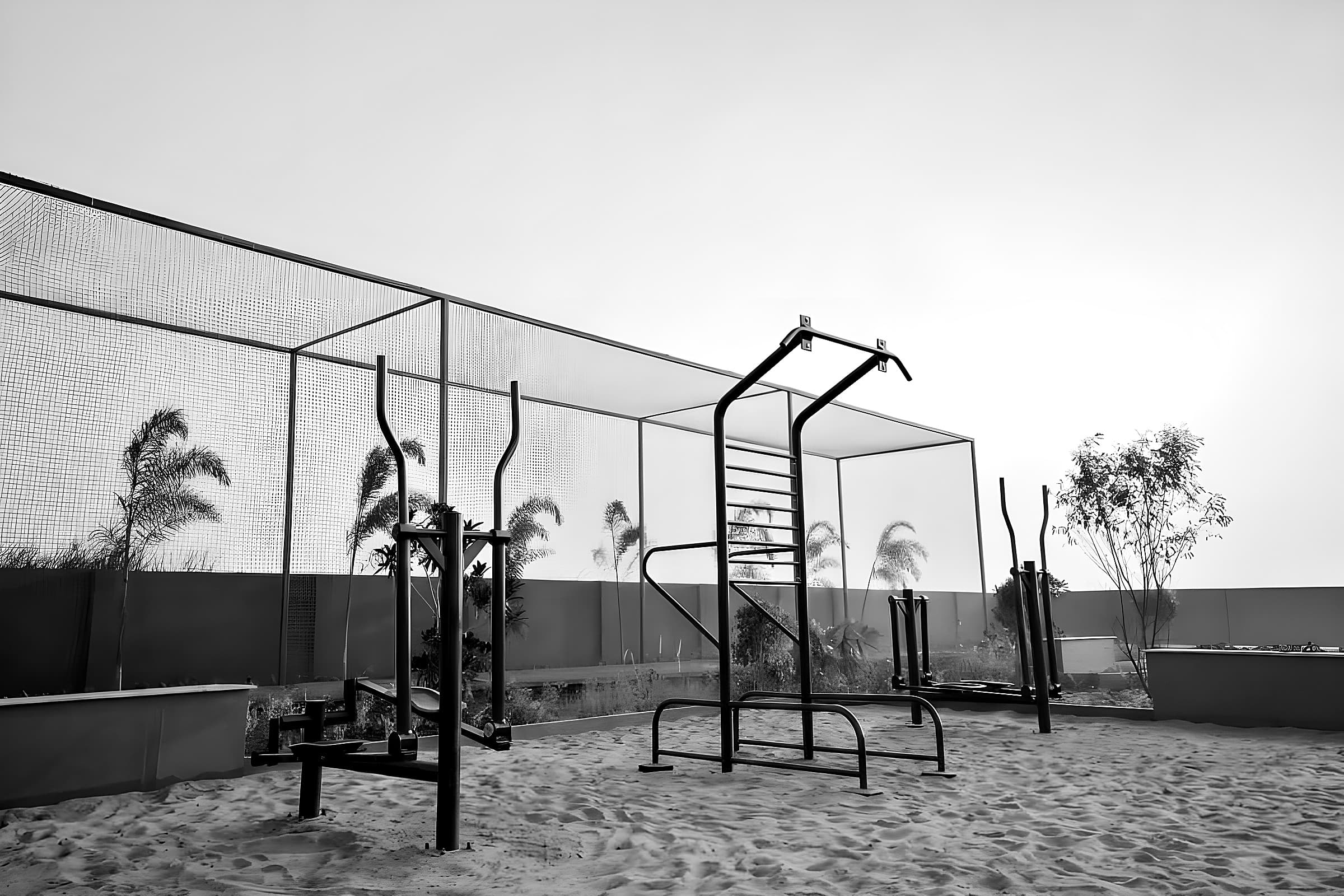 Outdoor gym at Paulsn Gardens